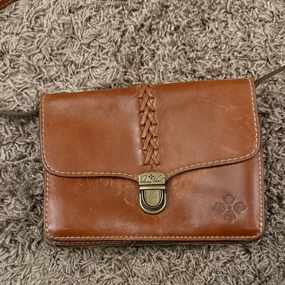 Patricia Nash Brown Leather Shoulder Bag